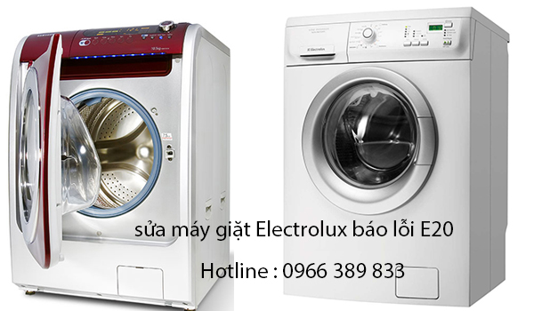 sửa máy giặt Electrolux báo lỗi E20