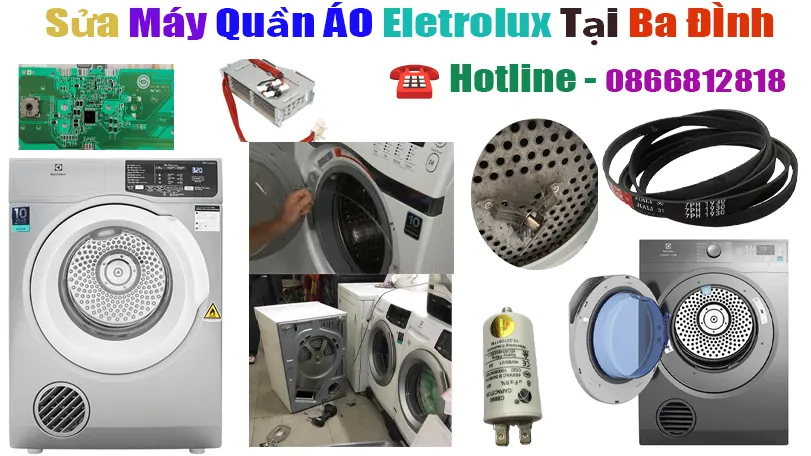 Sửa Máy Sấy Quần Áo Electrolux tại Quận Ba Đình